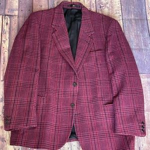ORADINVM Mens Sport Coat Blazer Pink Multicolored Size 56
